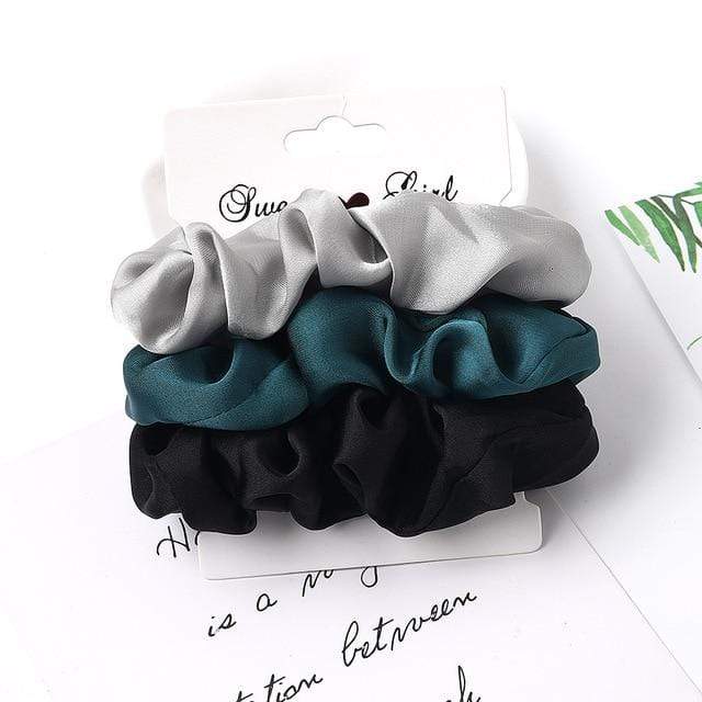 3PCS Vintage Velvet Scrunchie Leopard Scrunchies Set Elastic Hair Bands Headband Ponytail Holder Ties Rope Hair Accessories Gift JadeMoghul Inc. 