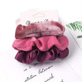 3PCS Vintage Velvet Scrunchie Leopard Scrunchies Set Elastic Hair Bands Headband Ponytail Holder Ties Rope Hair Accessories Gift JadeMoghul Inc. 