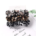 3PCS Vintage Velvet Scrunchie Leopard Scrunchies Set Elastic Hair Bands Headband Ponytail Holder Ties Rope Hair Accessories Gift JadeMoghul Inc. 