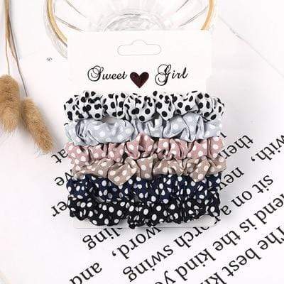 3PCS Vintage Velvet Scrunchie Leopard Scrunchies Set Elastic Hair Bands Headband Ponytail Holder Ties Rope Hair Accessories Gift JadeMoghul Inc. 