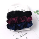 3PCS Vintage Velvet Scrunchie Leopard Scrunchies Set Elastic Hair Bands Headband Ponytail Holder Ties Rope Hair Accessories Gift JadeMoghul Inc. 