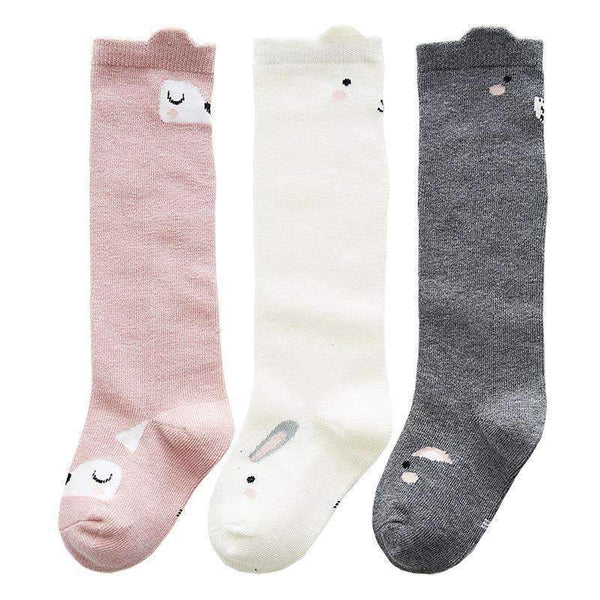 3Pcs/Lot Baby Socks Mesh Non-Slip for Girl Boy Cotton Infant Newborns Kids Socks for Fox&Cat Baby Toddler Clothes 0-3T-G207 M-JadeMoghul Inc.