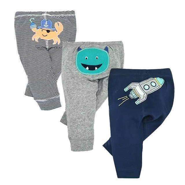 3PCS/LOT Fashion Baby Pants Spring Autumn Cotton Infant Pants Cartoon Monkey Baby Gril Pants 0-24 Newborn Baby girl boy clothes-G 1-6M-JadeMoghul Inc.