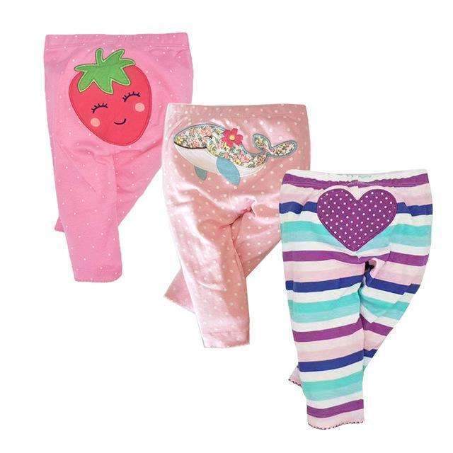 3PCS/LOT Fashion Baby Pants Spring Autumn Cotton Infant Pants Cartoon Monkey Baby Gril Pants 0-24 Newborn Baby girl boy clothes-L-6M-JadeMoghul Inc.