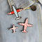 3pcs/set Cartoon Wave Point Stripe Aircraft Plane Metal Brooch Pins Collar Button Pin Denim Jacket Lapel Pin Badge Gift Jewelry--JadeMoghul Inc.