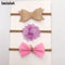 3pcs/set Mix Style Simulated-pearl Ribbon Lace Flower Headband Baby Girl Headbands Elastic Hairband Children Hair Accessories-05D-Free Size-JadeMoghul Inc.