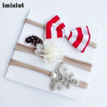 3pcs/set Mix Style Simulated-pearl Ribbon Lace Flower Headband Baby Girl Headbands Elastic Hairband Children Hair Accessories-11C-Free Size-JadeMoghul Inc.