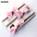 3pcs/set Mix Style Simulated-pearl Ribbon Lace Flower Headband Baby Girl Headbands Elastic Hairband Children Hair Accessories-B-Free Size-JadeMoghul Inc.