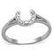 Jewelry Rings 3W762 Rhodium Brass Ring with AAA Grade CZ