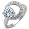 Cute Rings 3W774 Rhodium Brass Ring with AAA Grade CZ