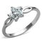 Cute Rings 3W775 Rhodium Brass Ring with AAA Grade CZ