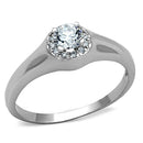 Cute Rings 3W780 Rhodium Brass Ring with AAA Grade CZ