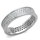 Cute Rings 3W781 Rhodium Brass Ring with AAA Grade CZ