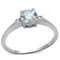 Cute Rings 3W786 Rhodium Brass Ring with AAA Grade CZ