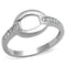 Cute Rings 3W790 Rhodium Brass Ring with AAA Grade CZ