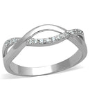 Cute Rings 3W796 Rhodium Brass Ring with AAA Grade CZ