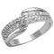 Cute Rings 3W798 Rhodium Brass Ring with AAA Grade CZ