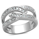 Cute Rings 3W806 Rhodium Brass Ring with AAA Grade CZ