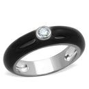 Cute Rings 3W873 Rhodium Brass Ring with AAA Grade CZ