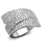 Cute Rings 3W883 Rhodium Brass Ring with AAA Grade CZ