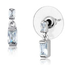 Christmas Earrings 3W887 Rhodium Brass Earrings with AAA Grade CZ