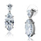 Christmas Earrings 3W889 Rhodium Brass Earrings with AAA Grade CZ