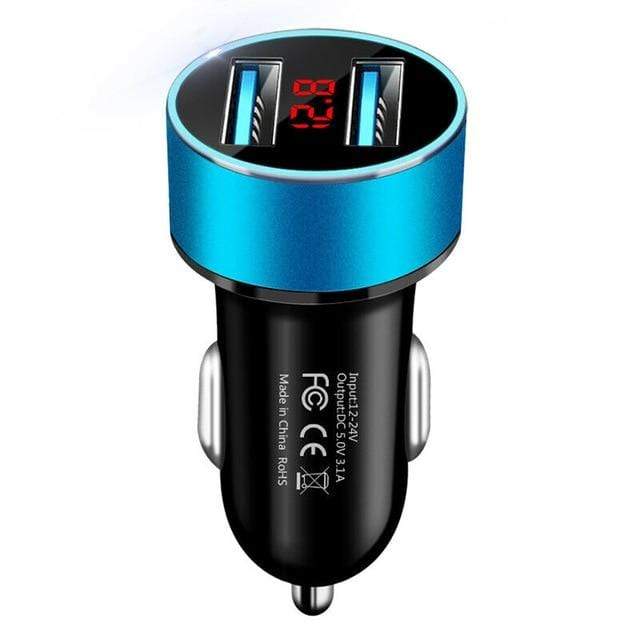 4.8A 5V Car Chargers 2 Ports Fast Charging For Samsung Huawei iphone 11 8 Plus Universal Aluminum Dual USB Car-charger Adapter AExp