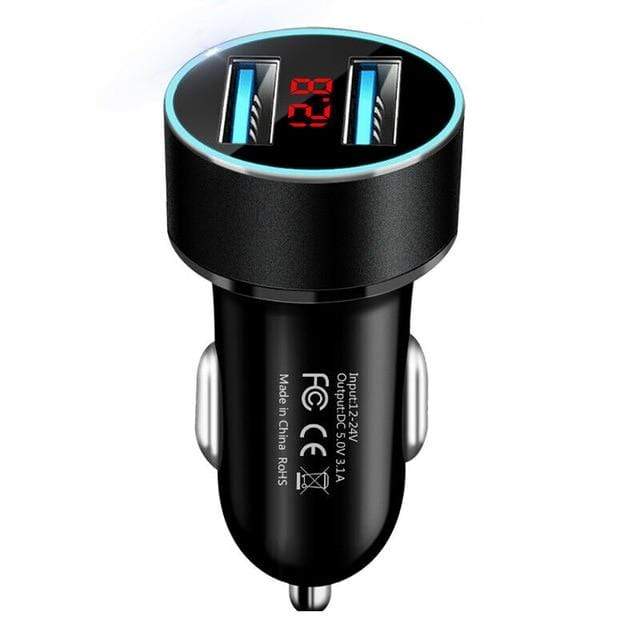 4.8A 5V Car Chargers 2 Ports Fast Charging For Samsung Huawei iphone 11 8 Plus Universal Aluminum Dual USB Car-charger Adapter AExp