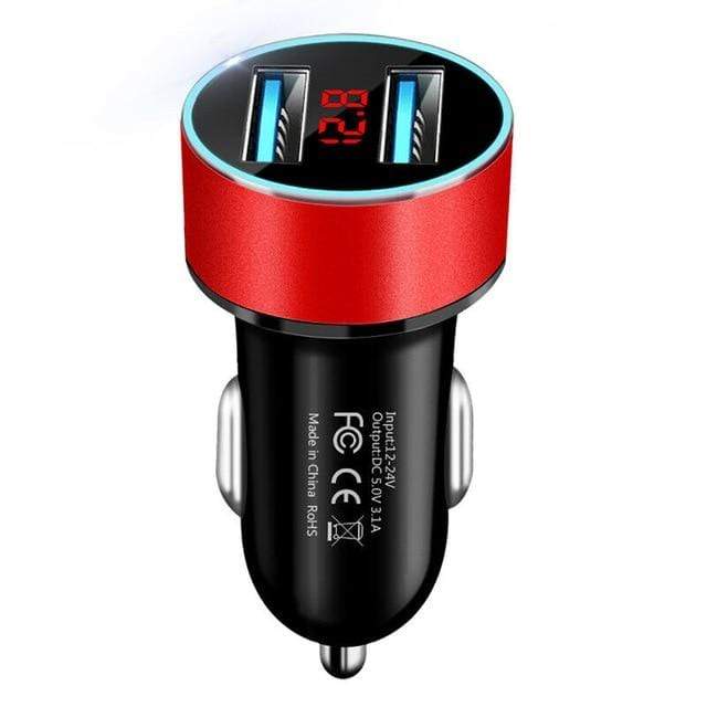 4.8A 5V Car Chargers 2 Ports Fast Charging For Samsung Huawei iphone 11 8 Plus Universal Aluminum Dual USB Car-charger Adapter AExp