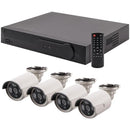 4-Channel 1TB NVR with Four 2.0-Megapixel PoE Bullet Cameras-Surveillance Systems-JadeMoghul Inc.