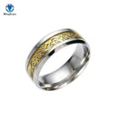 4 COLORS Vintage Gold Free Shipping Dragon 316L stainless steel Ring Mens Jewelry for Men lord Wedding Band male ring for lovers-5-Gold-JadeMoghul Inc.