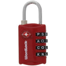 4-Dial Luggage Lock (Red)-Household Equipment & Accessories-JadeMoghul Inc.