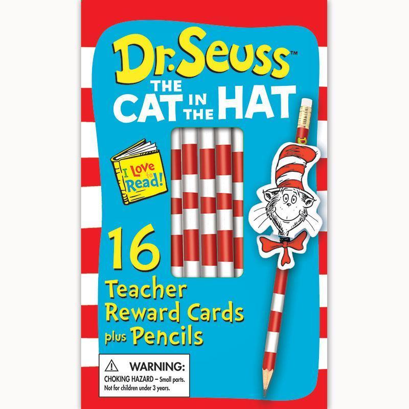(4 EA) CAT IN THE HAT PENCIL TOPPER-Learning Materials-JadeMoghul Inc.