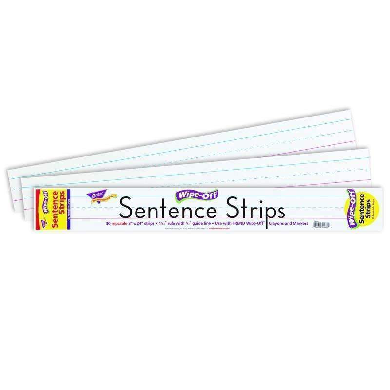 (4 EA) WIPE-OFF SENTENCE STRIPS-Learning Materials-JadeMoghul Inc.