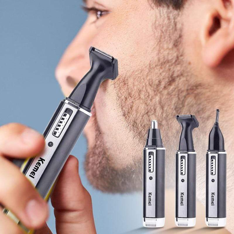 4 in 1 Rechargeable Men Electric Nose Ear Hair Trimmer Painless Women trimming sideburns eyebrows Beard hair clipper cut Shaver AExp
