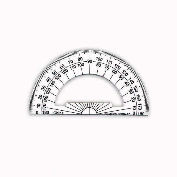 4 INCH PROTRACTOR PLASTIC-Supplies-JadeMoghul Inc.