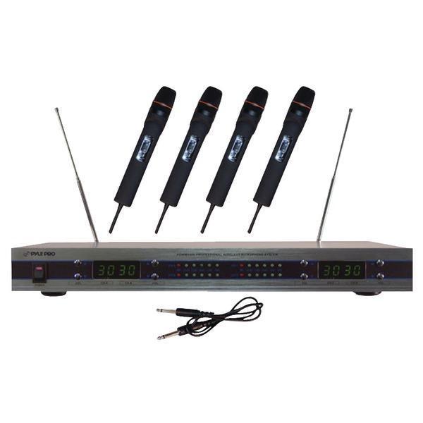 4-Microphone VHF Wireless Microphone System-Microphones & Accessories-JadeMoghul Inc.
