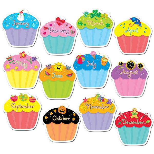 (4 PK) CUPCAKES JUMBO CUT OUTS-Learning Materials-JadeMoghul Inc.