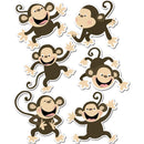 (4 PK) MONKEYS 6IN DESIGNER CUT-Learning Materials-JadeMoghul Inc.