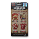 4 Pack Uniform Magnet Set - Ncaa - University of Nebraska-LICENSED NOVELTIES-JadeMoghul Inc.