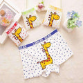 4 pcs/lot Boy shorts children underwear for boys cotton boxer underwear Kids panties giraffe ftnm0025-mix-3T-JadeMoghul Inc.