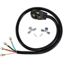 4-Wire Closed-Eyelet 40-Amp Range Cord, 4ft-Range Replacement Elements & Accessories-JadeMoghul Inc.