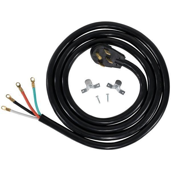 4-Wire Closed-Eyelet 50-Amp Range Cord, 10ft-Range Replacement Elements & Accessories-JadeMoghul Inc.