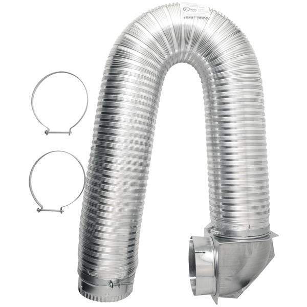 4" x 8ft UL Transition-Duct Single-Elbow Kit-Ducting Parts & Accessories-JadeMoghul Inc.