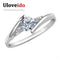 40% Off Silver Wedding Jewelry Rings for Women Crystal Engagement Cubic Zirconia Ring Rose Gold Color Anillos Uloveido J045-4.5-White-Rose Gold Color-JadeMoghul Inc.