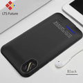 4000 mAh High Capacity Battery Charging Cover For Iphone X 10 External Battery Case Power Bank Portable Charger Slim Thin Light-BLACK-JadeMoghul Inc.