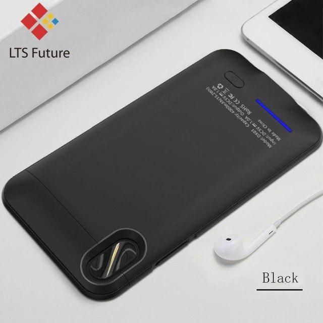 4000 mAh High Capacity Battery Charging Cover For Iphone X 10 External Battery Case Power Bank Portable Charger Slim Thin Light-BLACK-JadeMoghul Inc.
