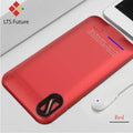 4000 mAh High Capacity Battery Charging Cover For Iphone X 10 External Battery Case Power Bank Portable Charger Slim Thin Light-RED-JadeMoghul Inc.