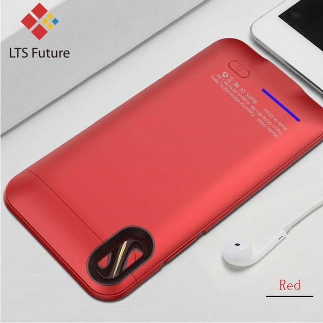 4000 mAh High Capacity Battery Charging Cover For Iphone X 10 External Battery Case Power Bank Portable Charger Slim Thin Light-RED-JadeMoghul Inc.
