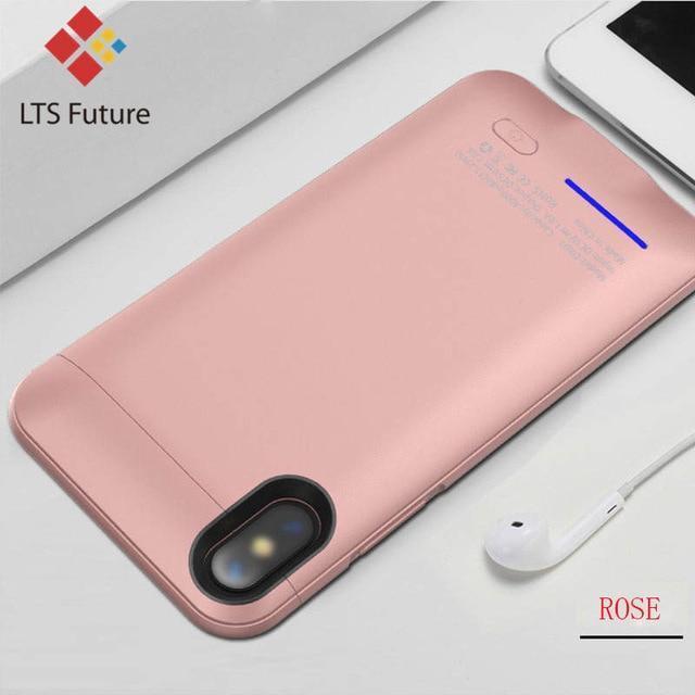 4000 mAh High Capacity Battery Charging Cover For Iphone X 10 External Battery Case Power Bank Portable Charger Slim Thin Light-ROSE-JadeMoghul Inc.